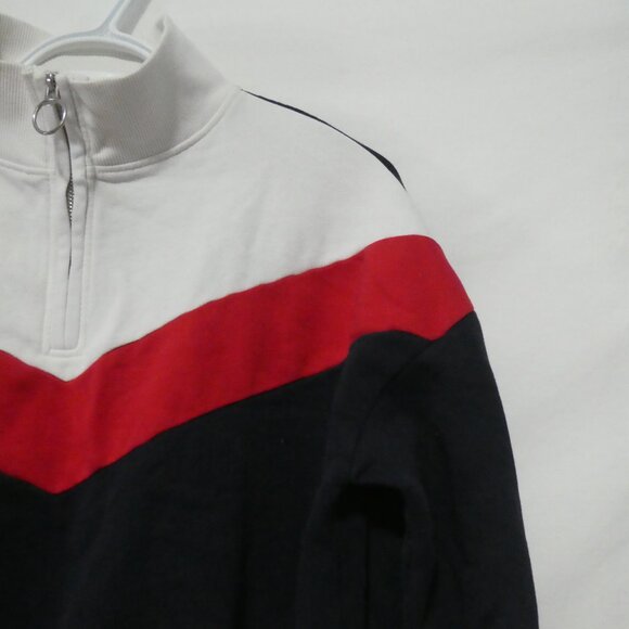 H&M | 12-14 years | Quarter Zip-Up Color Block Sweatshirt - Picture 5 of 16